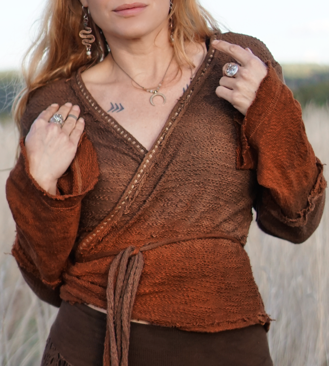 Knit Wrap Long Sleeve - Wild Fox