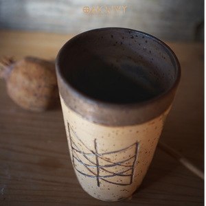 Bindrune Mug Web of Urdr - Sand/ Bronze