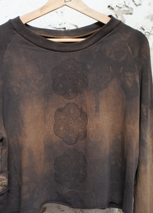 Raglan Cropped Sweater -  Black Soil