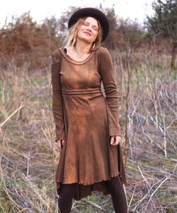 Midi Rip Dress - Faded Terracotta