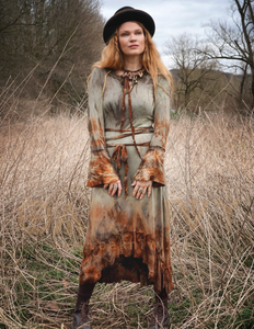 Fauna Dress - Rusty Jade