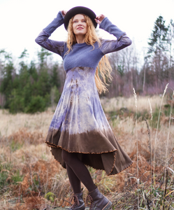 Knit Mix Dress - Lavender Mist