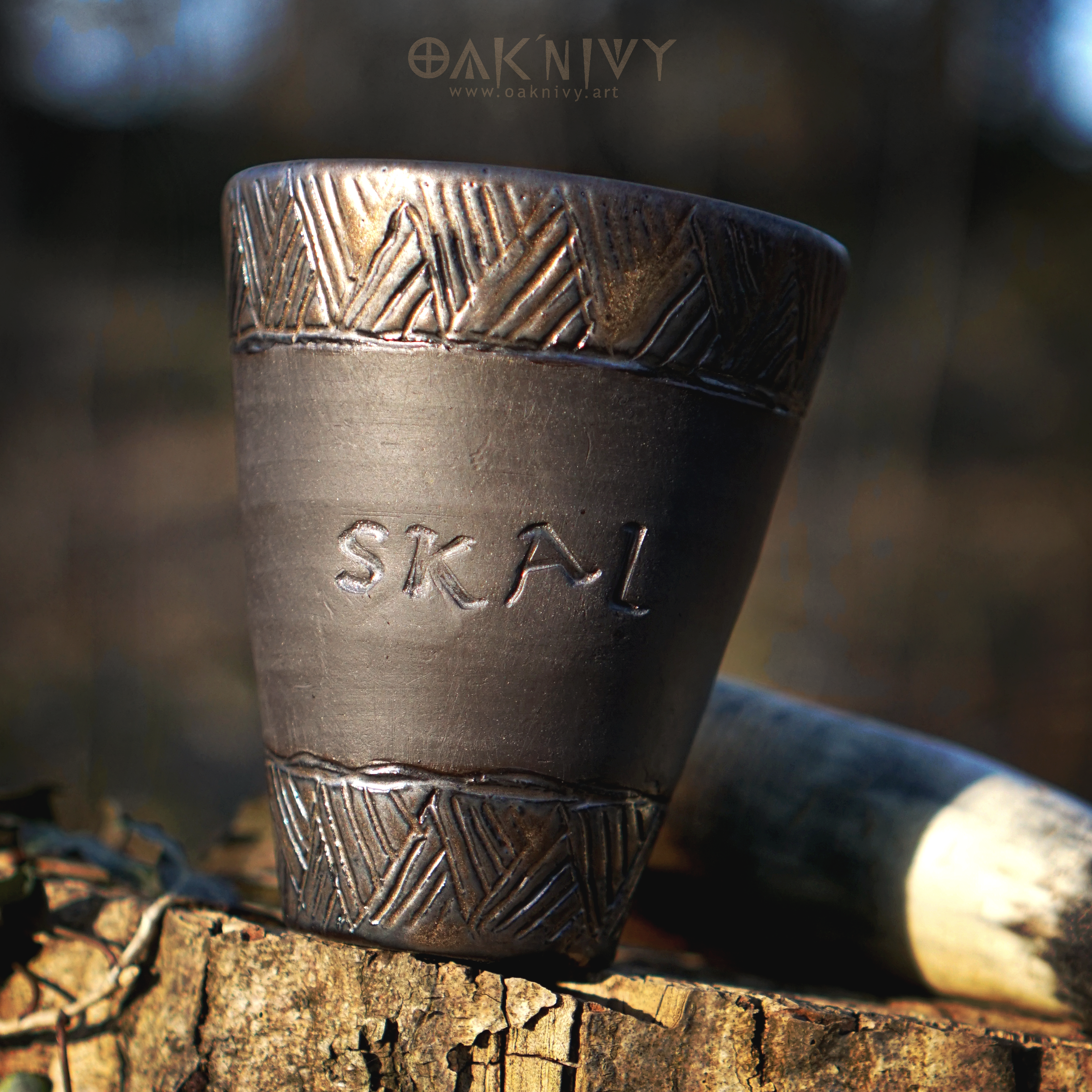 „Skal“ Mug bronze/schwarz