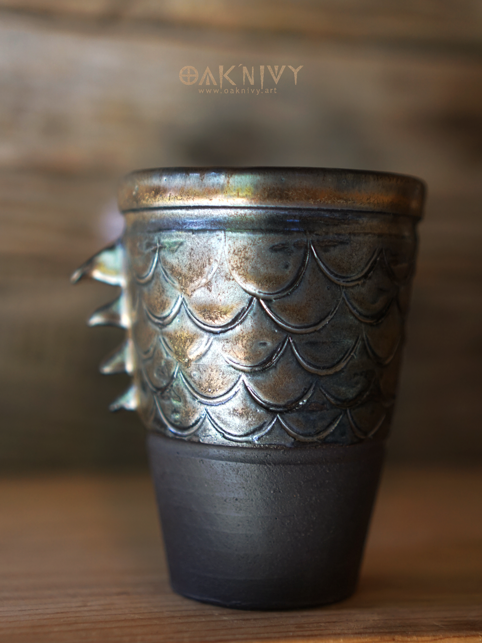 Magic Dragon Mug - Bronze/Black
