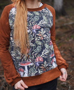 Woodland Raglan Sweater - Rust