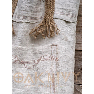 Recycling Raw Linen Bag - golden Sun