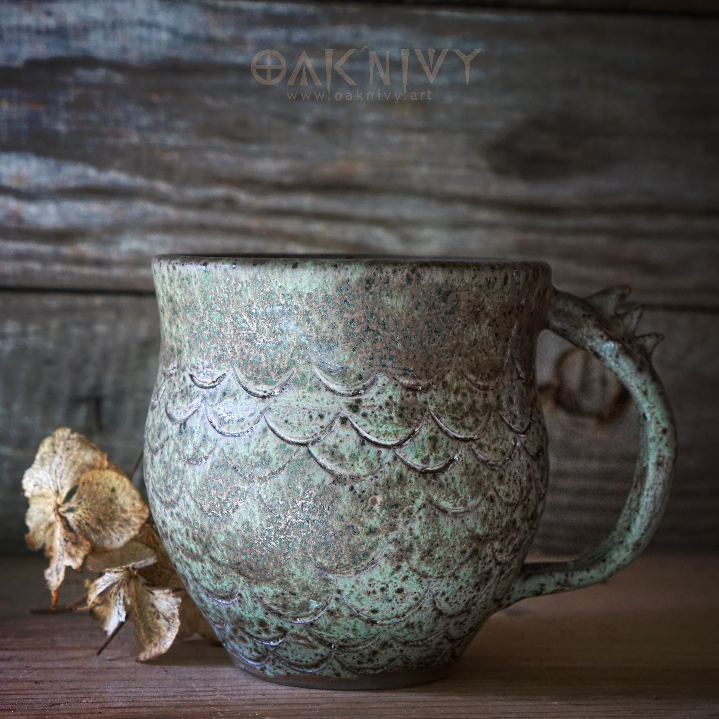 Magic Dragon Mug - green