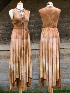 Ella Maxi Dress - Dusty Terracotta / Creme