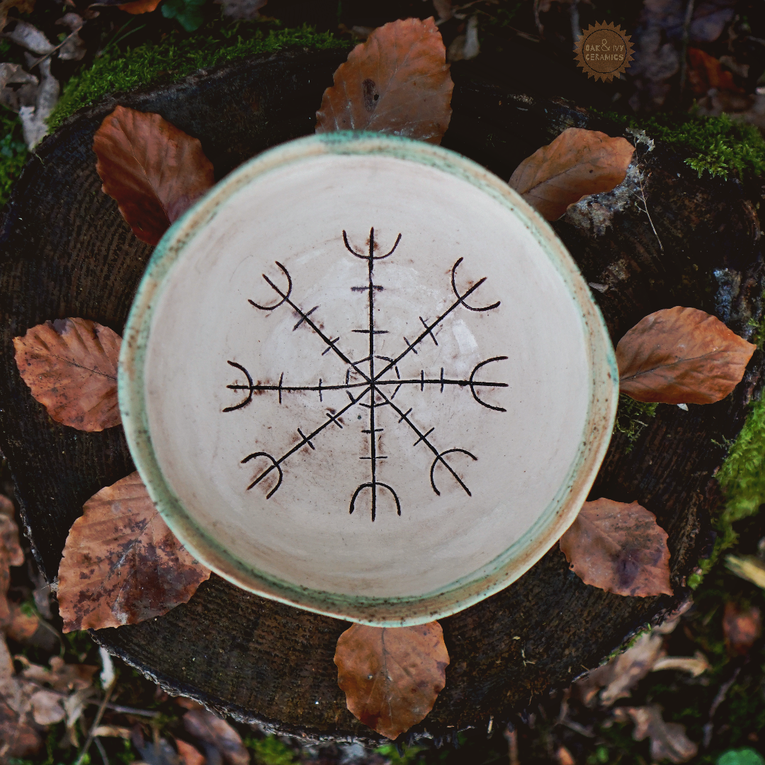 Viking Ritual Bowl Agishjalmur