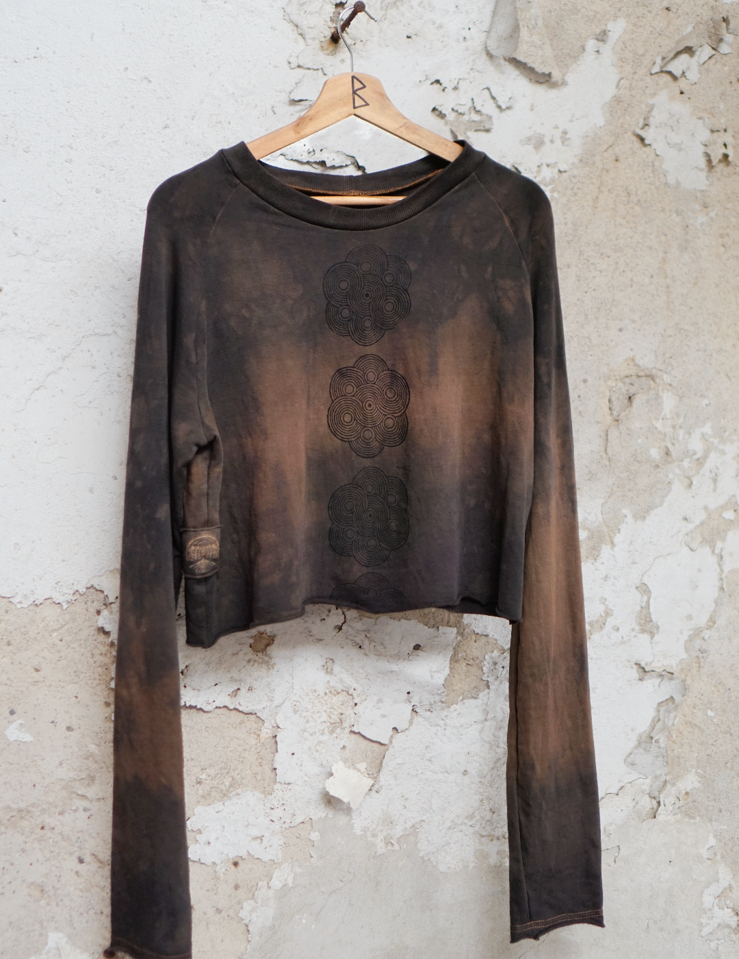 Raglan Cropped Sweater -  Black Soil